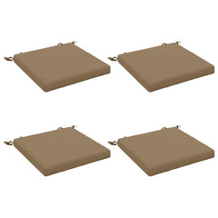 vidaXL Seat Cushions SOEST 4 pcs 100% Polyester Taupe 50 x 50 x 5 cm 2