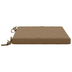 vidaXL Seat Cushions SOEST 4 pcs 100% Polyester Taupe 50 x 50 x 5 cm 4