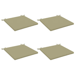 vidaXL Seat Cushions SOEST 4 pcs 100% Polyester Light Green 2