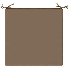 vidaXL Seat Cushions SOEST 4 pcs 100% Polyester Taupe 60 x 60 x 3 cm 6