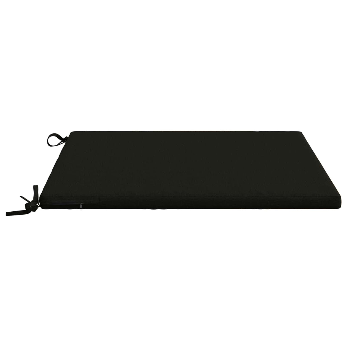 vidaXL Seat Cushions SOEST 4 pcs 100% Polyester Black 60 x 60 x 3 cm 4