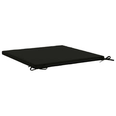 vidaXL Seat Cushions SOEST 4 pcs 100% Polyester Black 60 x 60 x 3 cm 5