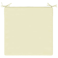 vidaXL Seat Cushions SOEST 4 pcs 100% Polyester Cream 60 x 60 x 3 cm 6