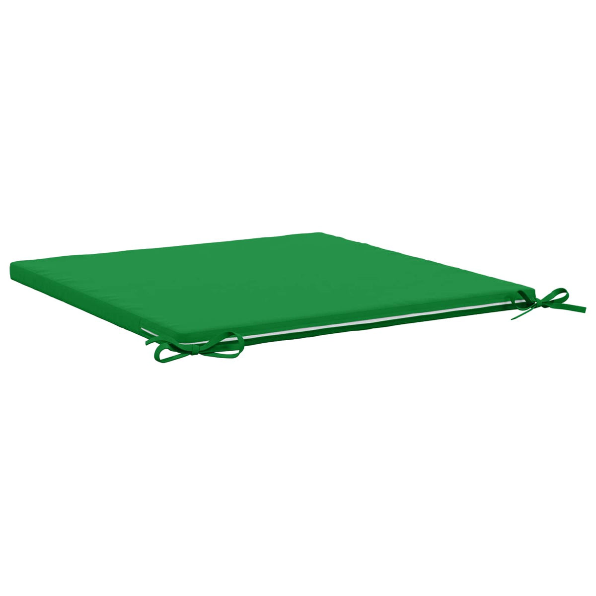 vidaXL Seat Cushions SOEST 4 pcs 100% Polyester Green 60 x 60 x 3 cm 5