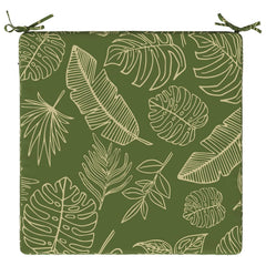 vidaXL Seat Cushions SOEST 4 pcs 100% Polyester Leaf Design 6