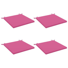 vidaXL Seat Cushions SOEST 4 pcs 100% Polyester Pink 60 x 60 x 3 cm 2