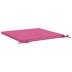 vidaXL Seat Cushions SOEST 4 pcs 100% Polyester Pink 60 x 60 x 3 cm 5