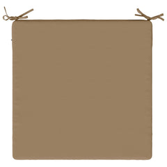 vidaXL Seat Cushions SOEST 4 pcs 100% Polyester Taupe 60 x 60 x 3 cm 6