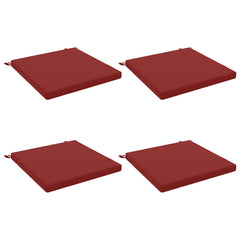 Seat Cushions SOEST 4 pcs 100% Polyester Wine Red 2