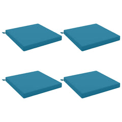 Seat Cushions SOEST 4 pcs 100% Polyester Light Blue 2