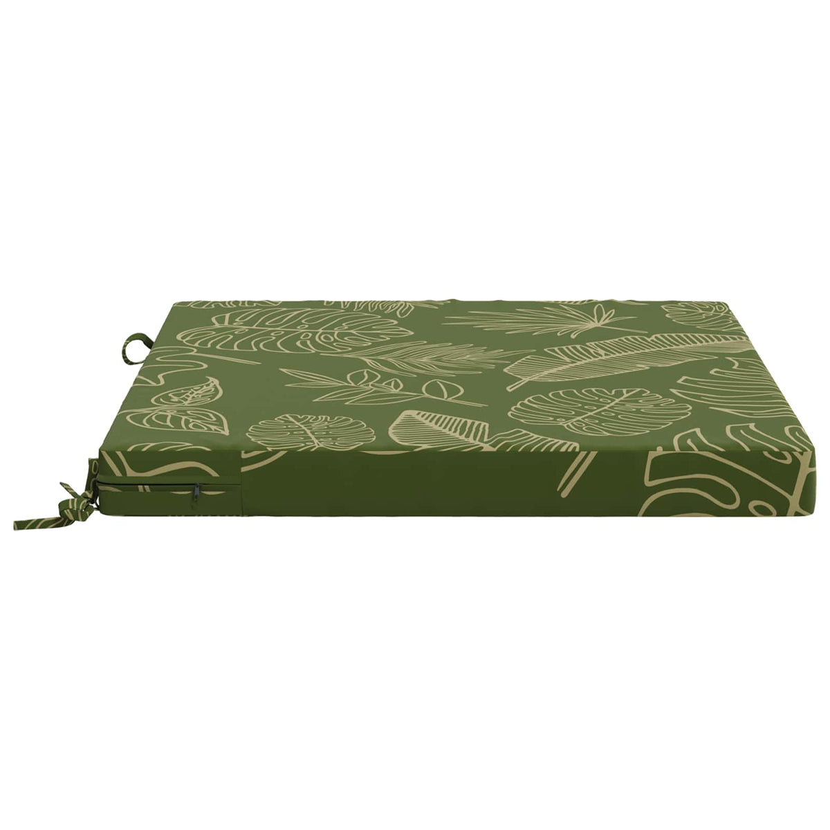 Seat Cushions SOEST 4 pcs 100% Polyester Leaf Design 4