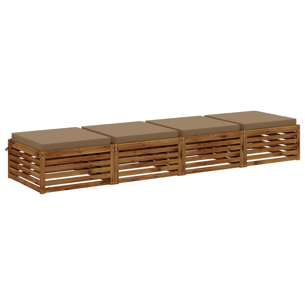 Seat Cushions SOEST Polyester Taupe