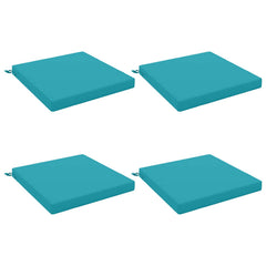 Seat Cushions SOEST 4 pcs 100% Polyester Turquoise 2