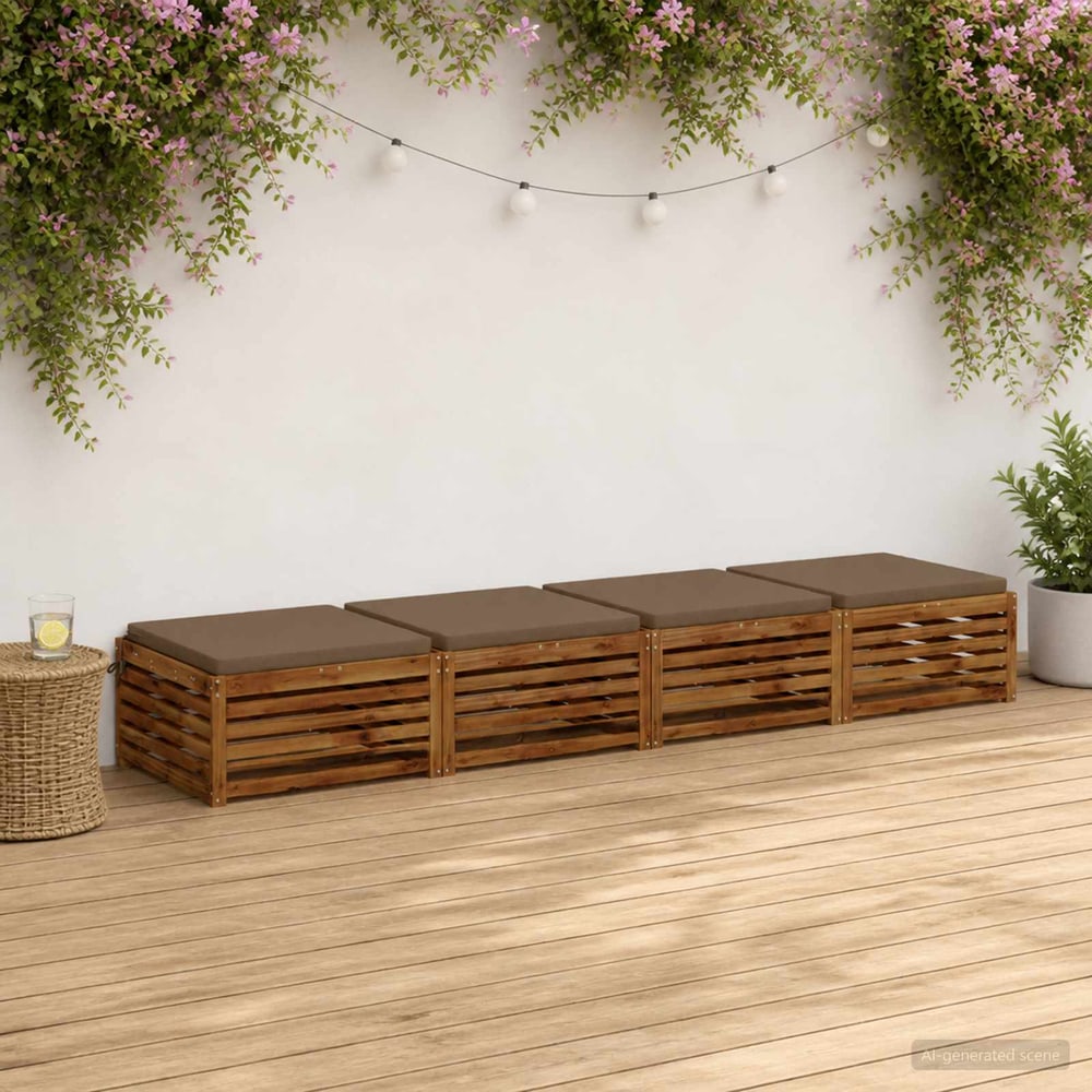 Seat Cushions SOEST Polyester Taupe