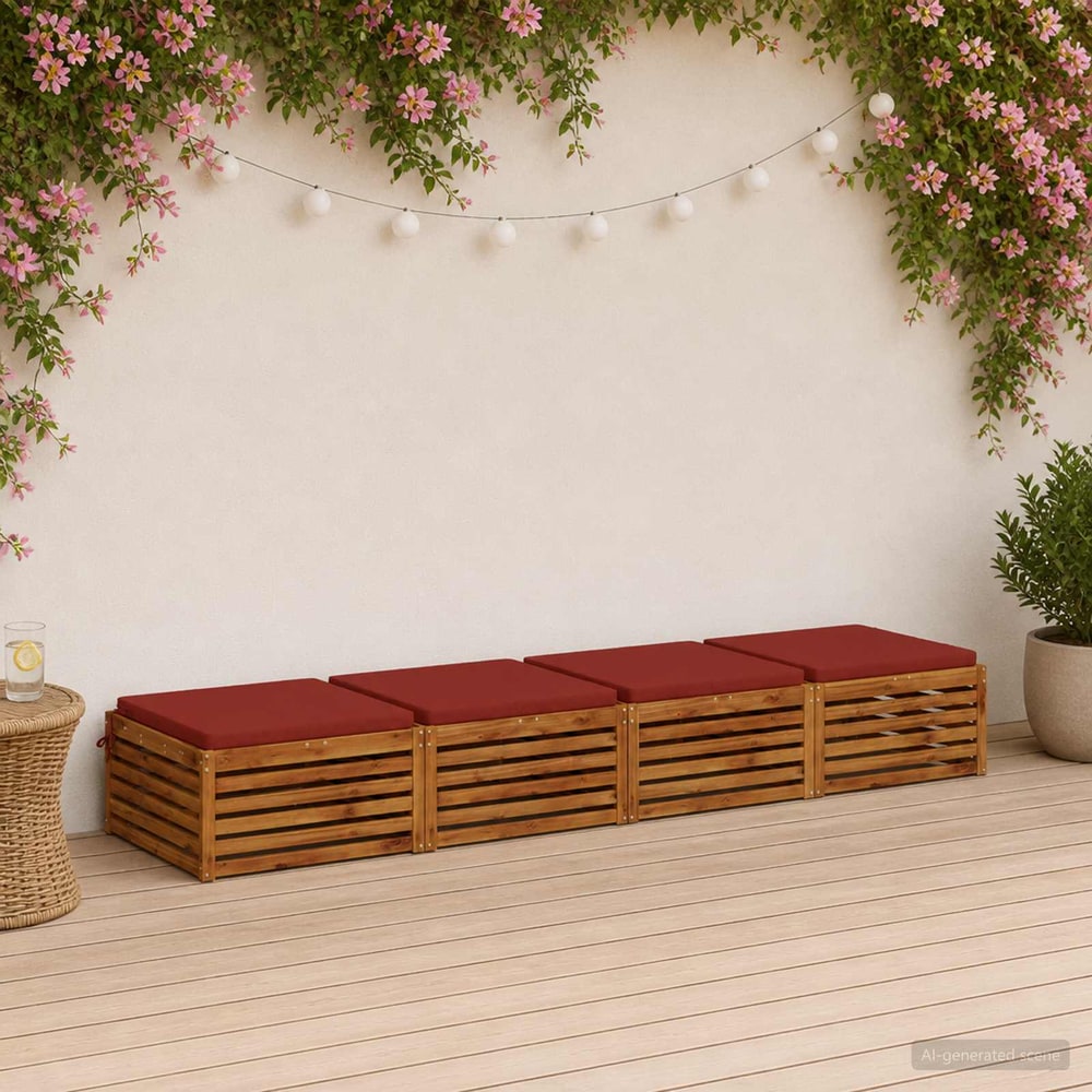 Seat Cushions SOEST Polyester Red