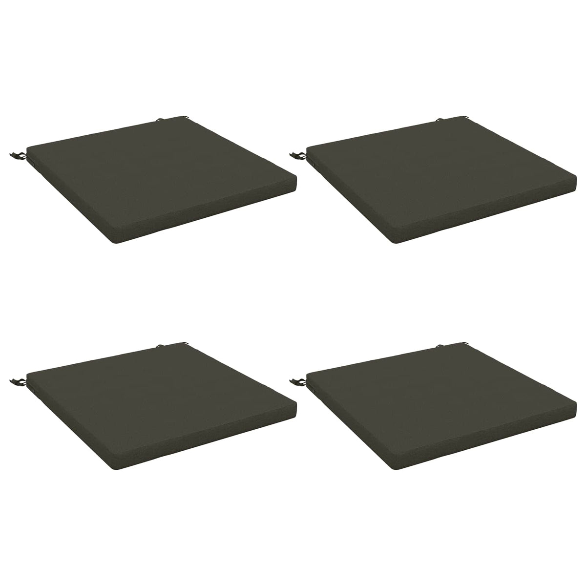 Seat Cushions SOEST 4 pcs 100% Polyester Anthracite 2