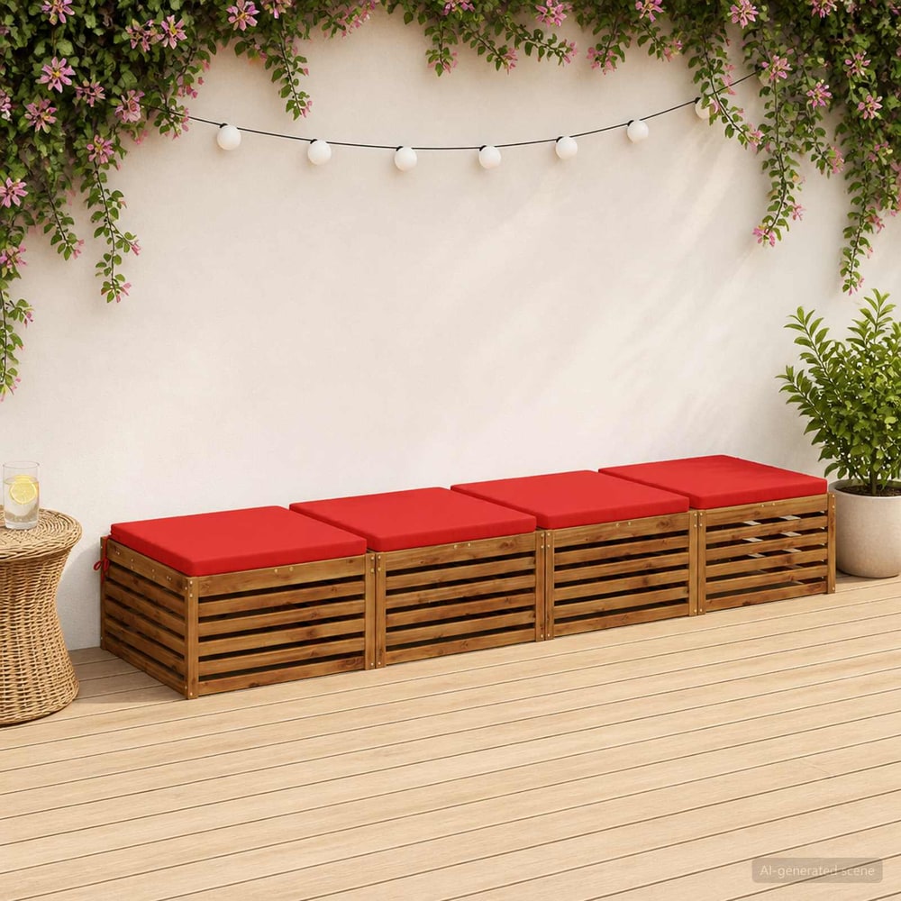 Seat Cushions SOEST Polyester Red