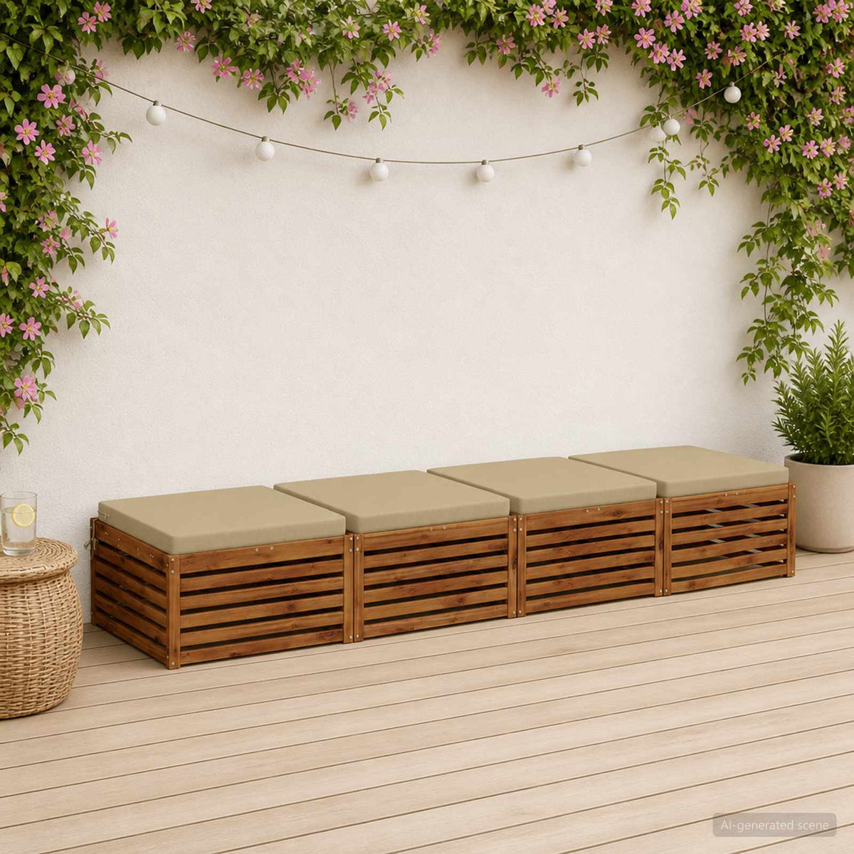 Seat Cushions SOEST Polyester Light Green