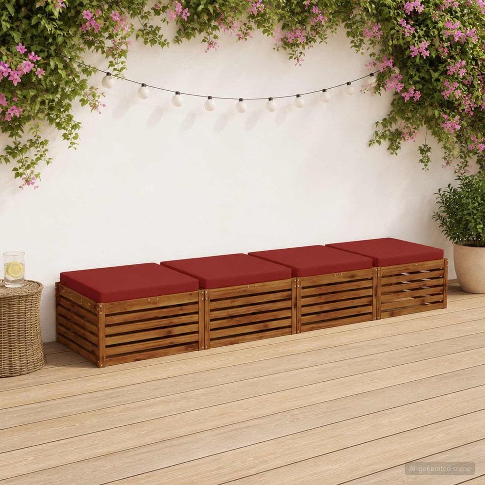Seat Cushions SOEST Polyester Red