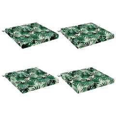 vidaXL Seat Cushions SOEST 4 pcs 100% Polyester Leaf Pattern 2