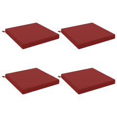 Seat Cushions SOEST 4 pcs 100% Polyester Wine Red 2