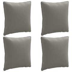 vidaXL Back Cushion PUTTEN 4 pcs 100% Polyester Grey 40 x 40 x 15 cm 2