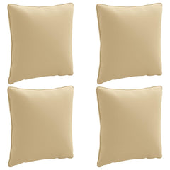 vidaXL Back Cushion PUTTEN 4 pcs 100% Polyester Beige 40 x 40 x 15 cm 2