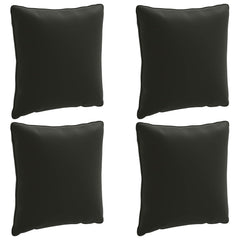 vidaXL Back Cushion PUTTEN 4 pcs 100% Polyester Black 40 x 40 x 15 cm 2