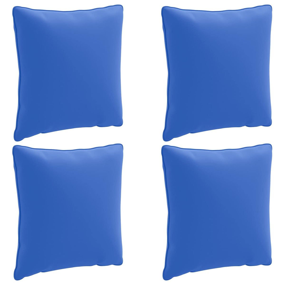 vidaXL Back Cushion PUTTEN 4 pcs 100% Polyester Royal Blue 2