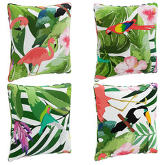 vidaXL Back Cushion PUTTEN 4 pcs 100% Polyester Multicolour 2