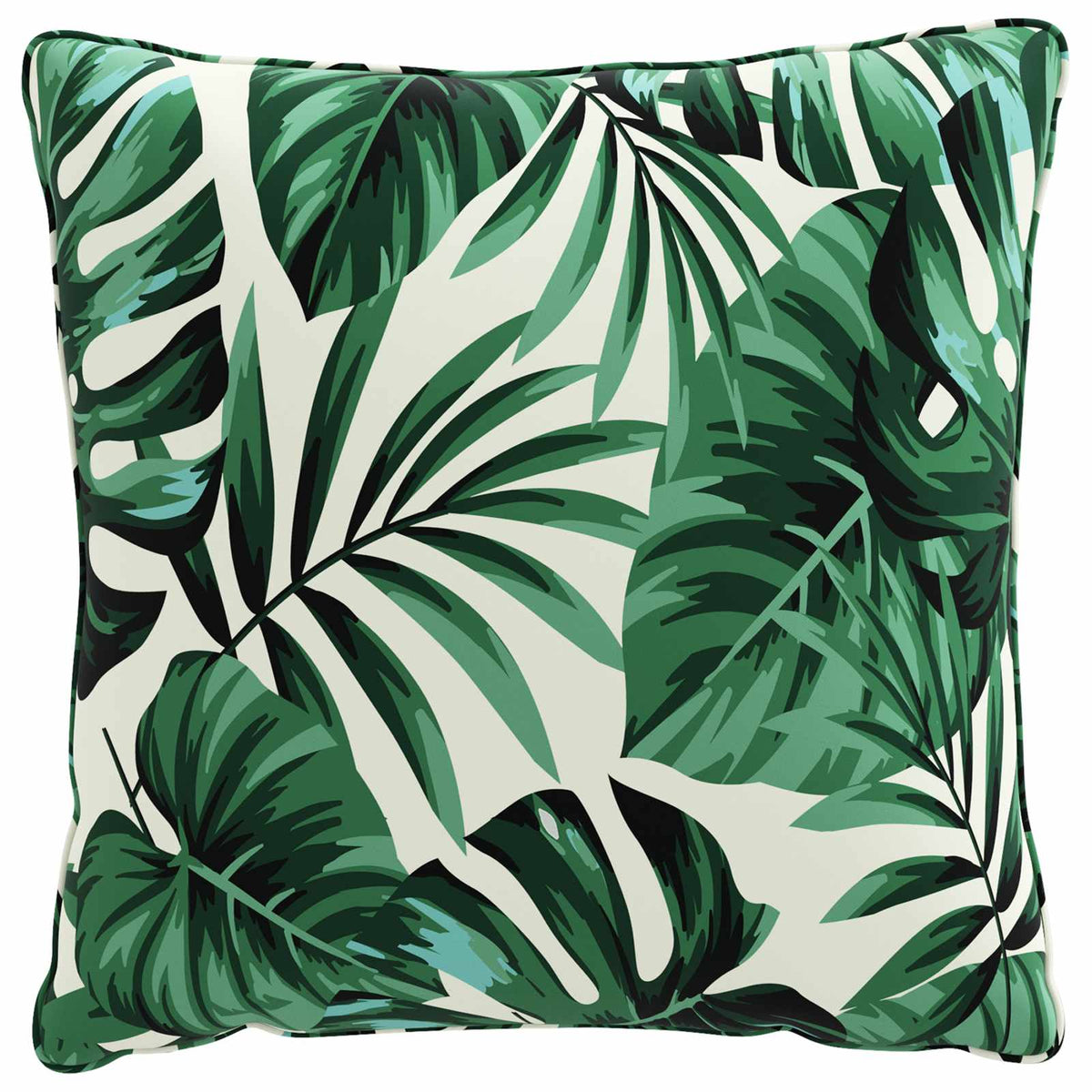 vidaXL Back Cushion PUTTEN 4 pcs 100% Polyester Leaf Pattern 4