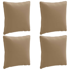 vidaXL Back Cushion PUTTEN 4 pcs 100% Polyester Taupe 40 x 40 x 15 cm 2