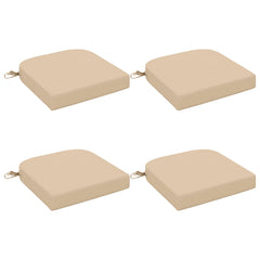 vidaXL 4-Piece Seat Cushions SOEST 4 pcs 100% Polyester Cream 2