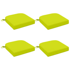 vidaXL 4-Piece Seat Cushions SOEST 4 pcs 100% Polyester Bright Green 2