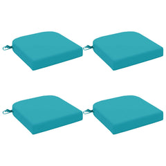 vidaXL 4-Piece Seat Cushions SOEST 4 pcs 100% Polyester Turquoise 2