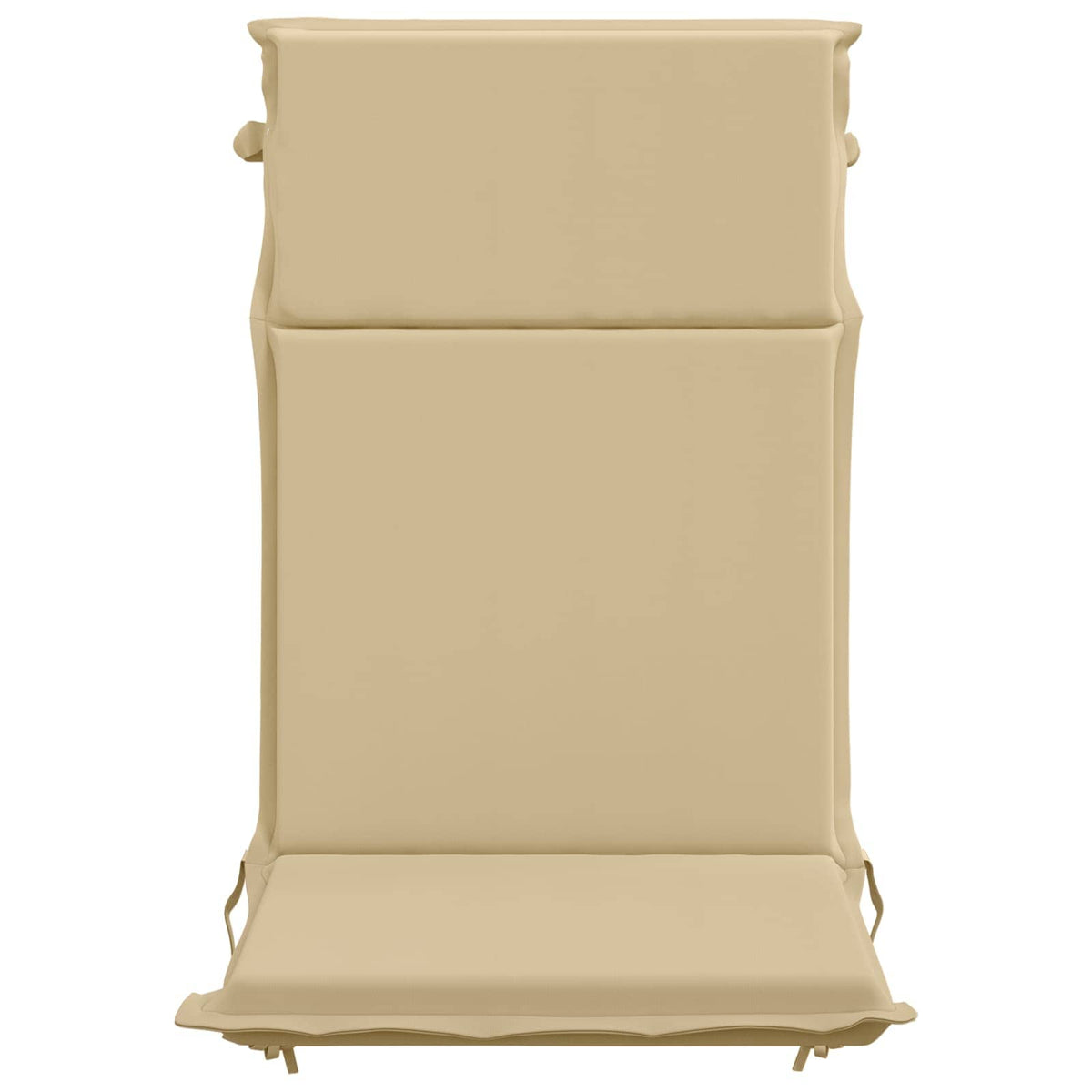 vidaXL High Back Chair Cushion GEMERT 2 pcs 100% Polyester Beige 4