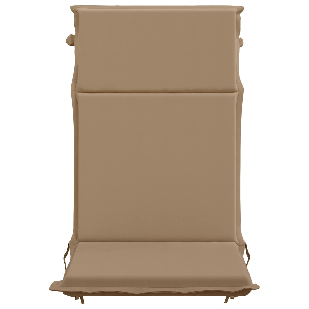 vidaXL High Back Chair Cushion GEMERT 2 pcs 100% Polyester Taupe 4