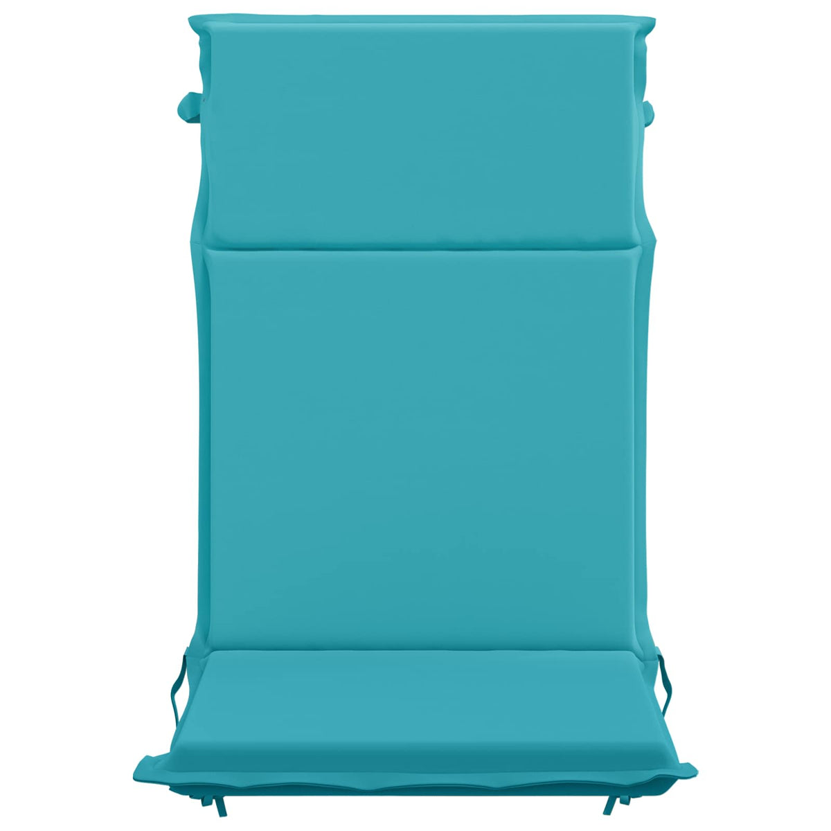 vidaXL High Back Chair Cushion GEMERT 2 pcs 100% Polyester Turquoise 4