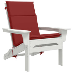 vidaXL High Back Chair Cushion GEMERT 2 pcs 100% Polyester Wine Red 3