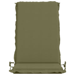 vidaXL High Back Chair Cushion GEMERT 2 pcs 100% Polyester Olive Green 4