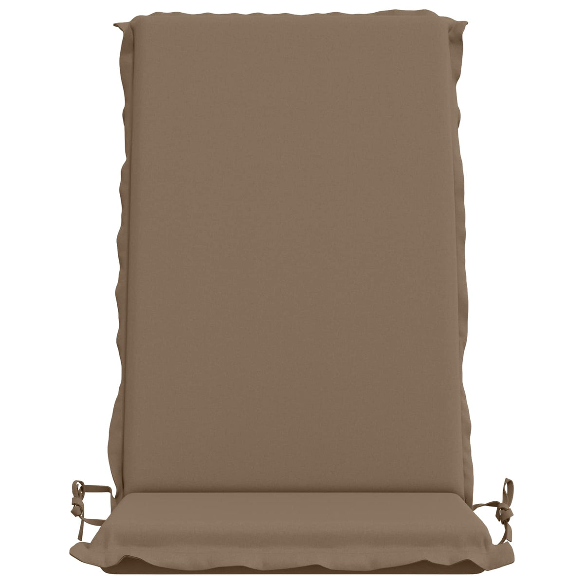 vidaXL High Back Chair Cushion GEMERT 2 pcs 100% Polyester Taupe 4