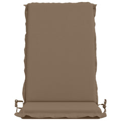 vidaXL High Back Chair Cushion GEMERT 2 pcs 100% Polyester Taupe 4