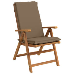 vidaXL High Back Chair Cushion GEMERT 2 pcs 100% Polyester Taupe 3