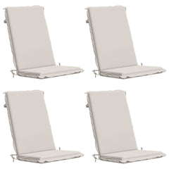 High Back Chair Cushion GEMERT 100% Polyester White 4 pcs White (melange)