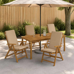 High Back Chair Cushion GEMERT 100% Polyester 4 pcs Sand (melange)