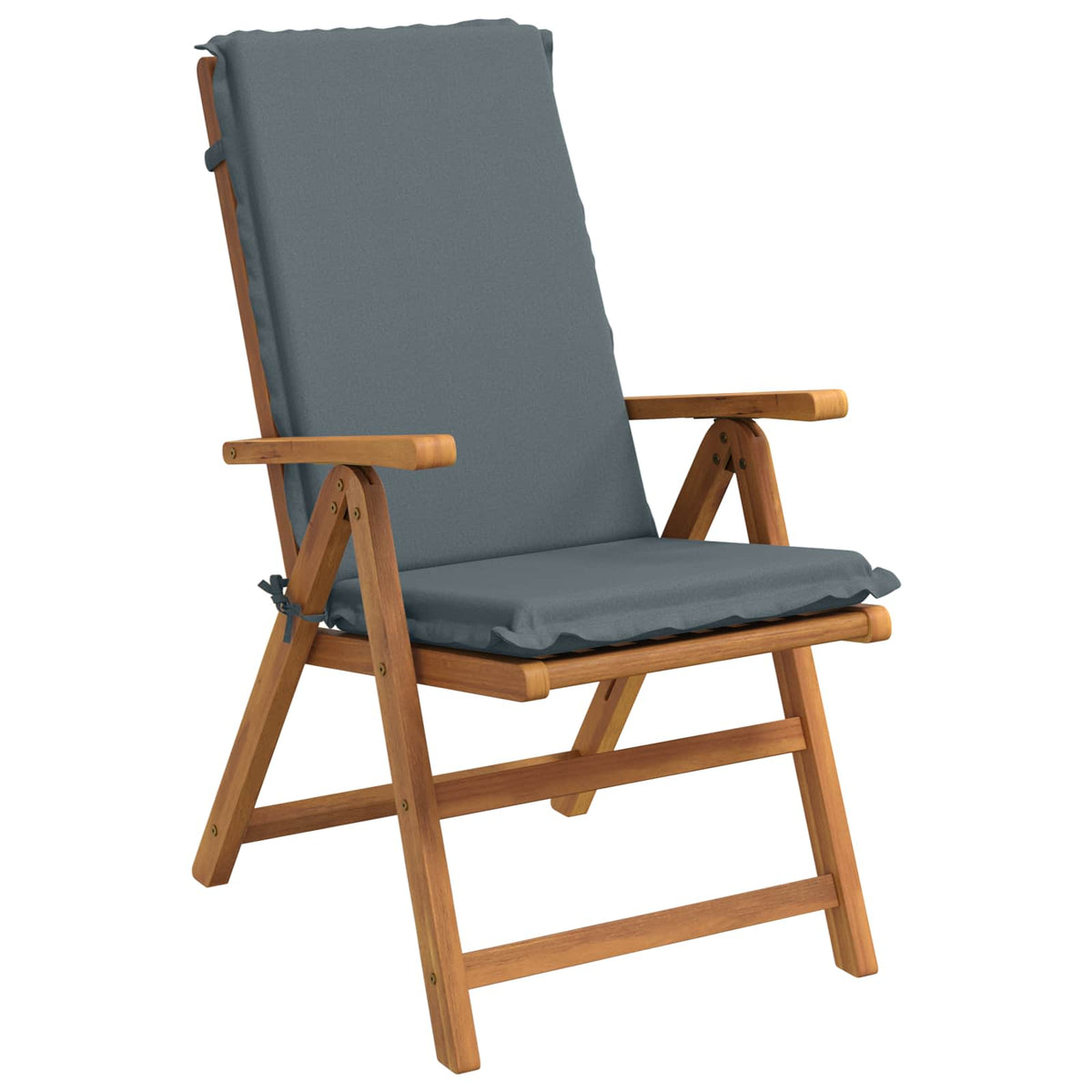vidaXL High Back Chair Cushion GEMERT 2 pcs 100% Polyester Blue 3
