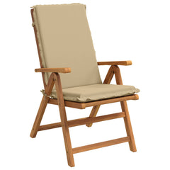vidaXL High Back Chair Cushion GEMERT 2 pcs 100% Polyester Beige 3