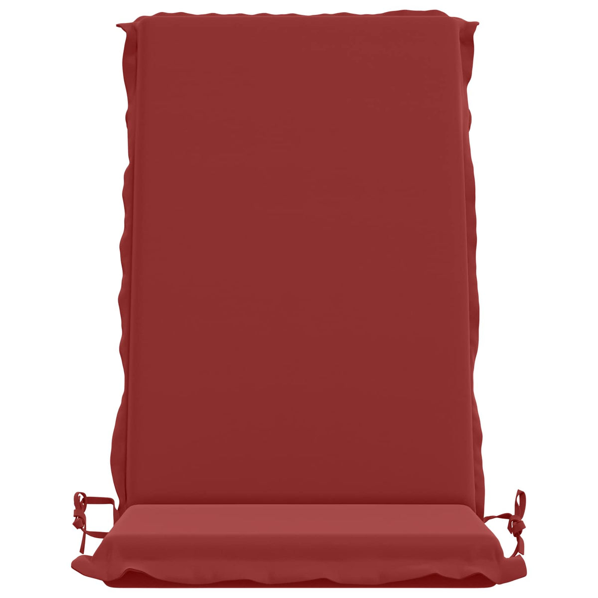 vidaXL High Back Chair Cushion GEMERT 2 pcs 100% Polyester Wine Red 4