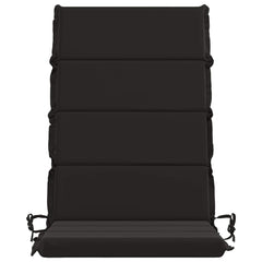 vidaXL High Back Chair Cushion GEMERT 2 pcs 100% Polyester Black 4