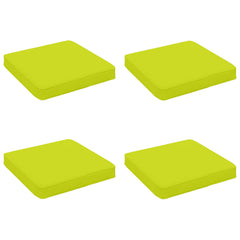 vidaXL 4-Piece Seat Cushions VUGHT 4 pcs 100% Polyester Bright Green 2